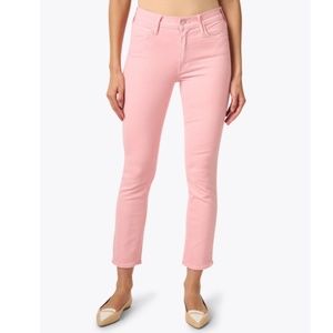 MOTHER Women's Straight Leg Jeans in Pink